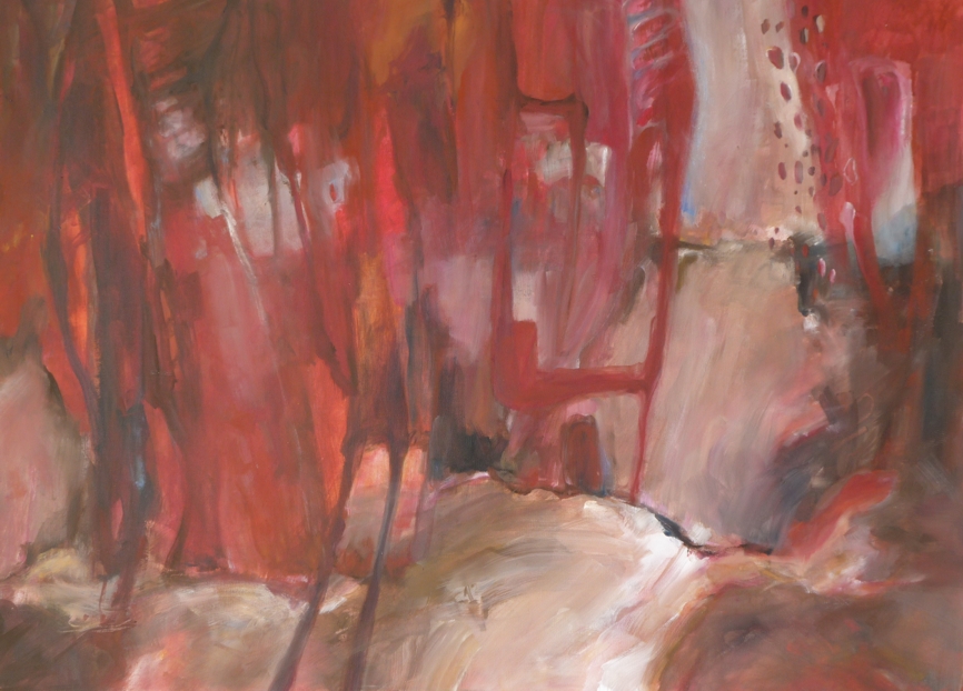 Landschaft, Acryl auf Leinen, 70 cm x 100 cm, 2013